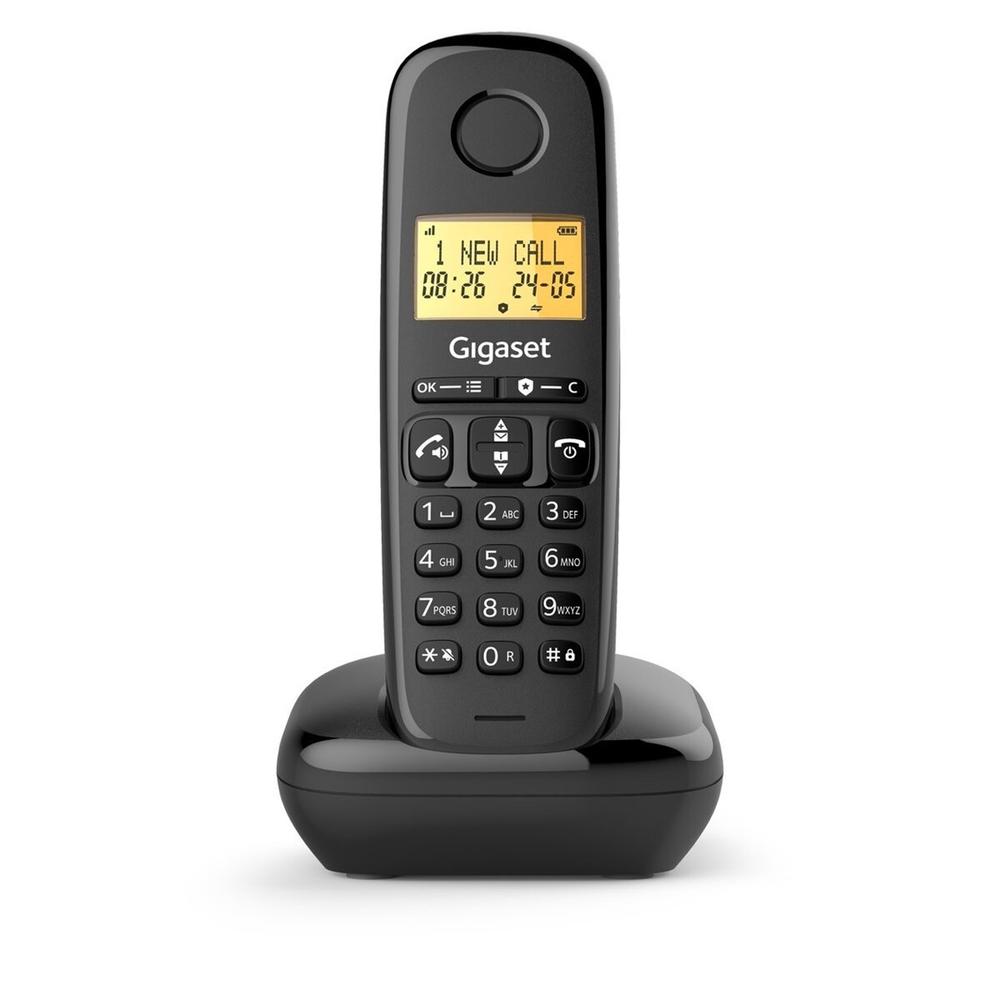 TELEFONO FIJO INALAMBRICO GIGASET BASIC 100 NEGRO