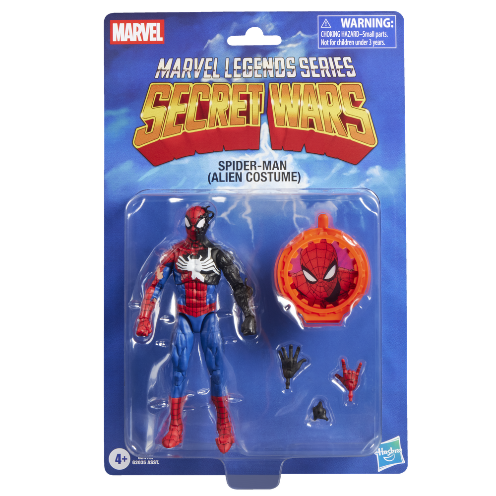 FIGURA HASBRO MARVEL LEGENDS SERIES SECRET WARS SPIDER-MAN (ALIEN COSTUME)