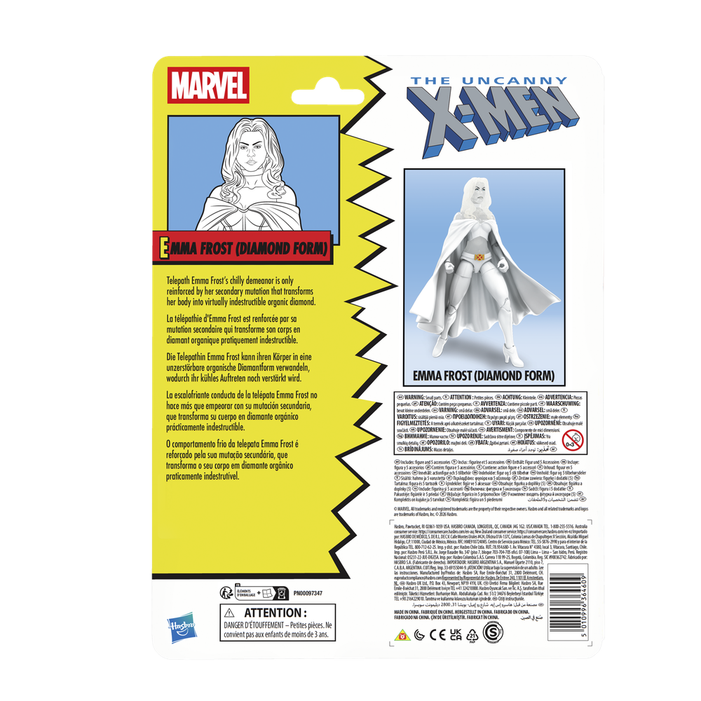 FIGURA HASBRO MARVEL COMICS THE UNCANNY X-MEN EMMA FROST (DIAMOND FORM)