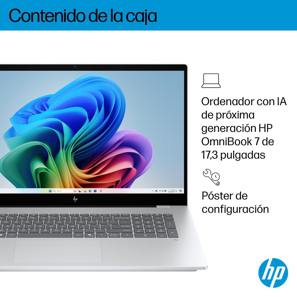 Portátil HP OMNIBOOK 7 IA 17-dc0001nsx U5-226V/ 16GB/ SSD 1TB/ 17.3" FHD/ W11H
