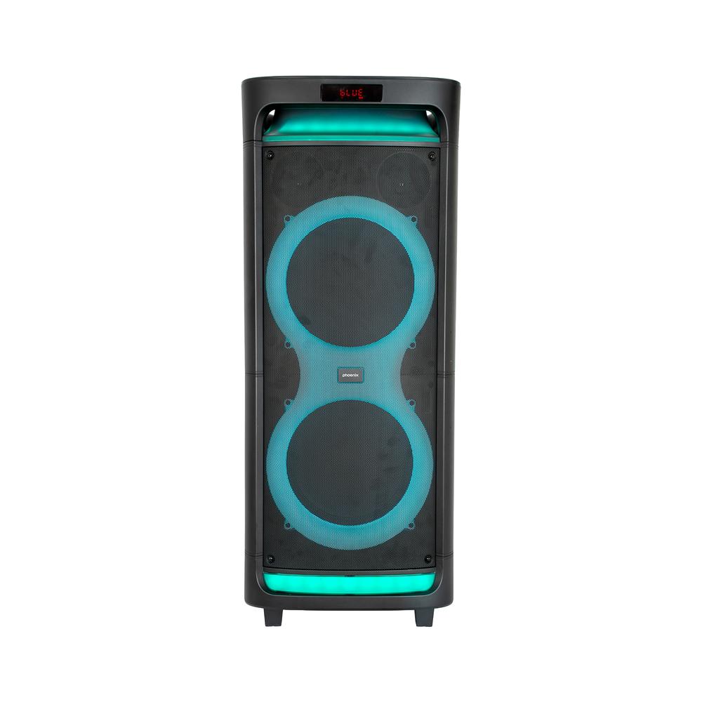 Altavoz Phoenix BigBoss XL 300W RMS 2 Microfonos inalambricos bateria 9000mah bluetooth radio ecualizador rgb