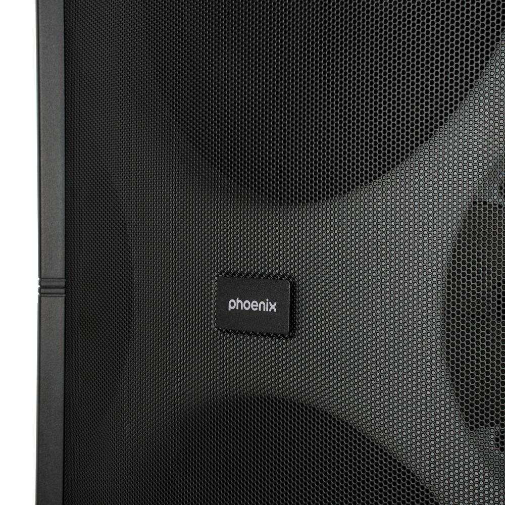 Altavoz Phoenix BigBoss XL 300W RMS 2 Microfonos inalambricos bateria 9000mah bluetooth radio ecualizador rgb