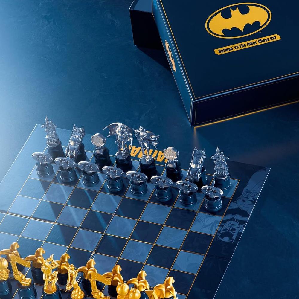 TABLERO DE AJEDREZ THE NOBLE COLLECTION DC COMICS BATMAN VS JOKER