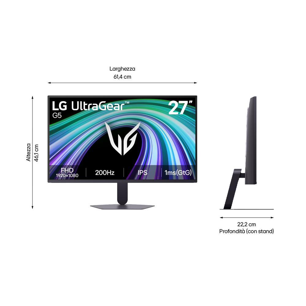 MONITOR LG 27G523B-B 27" FHD 200HZ