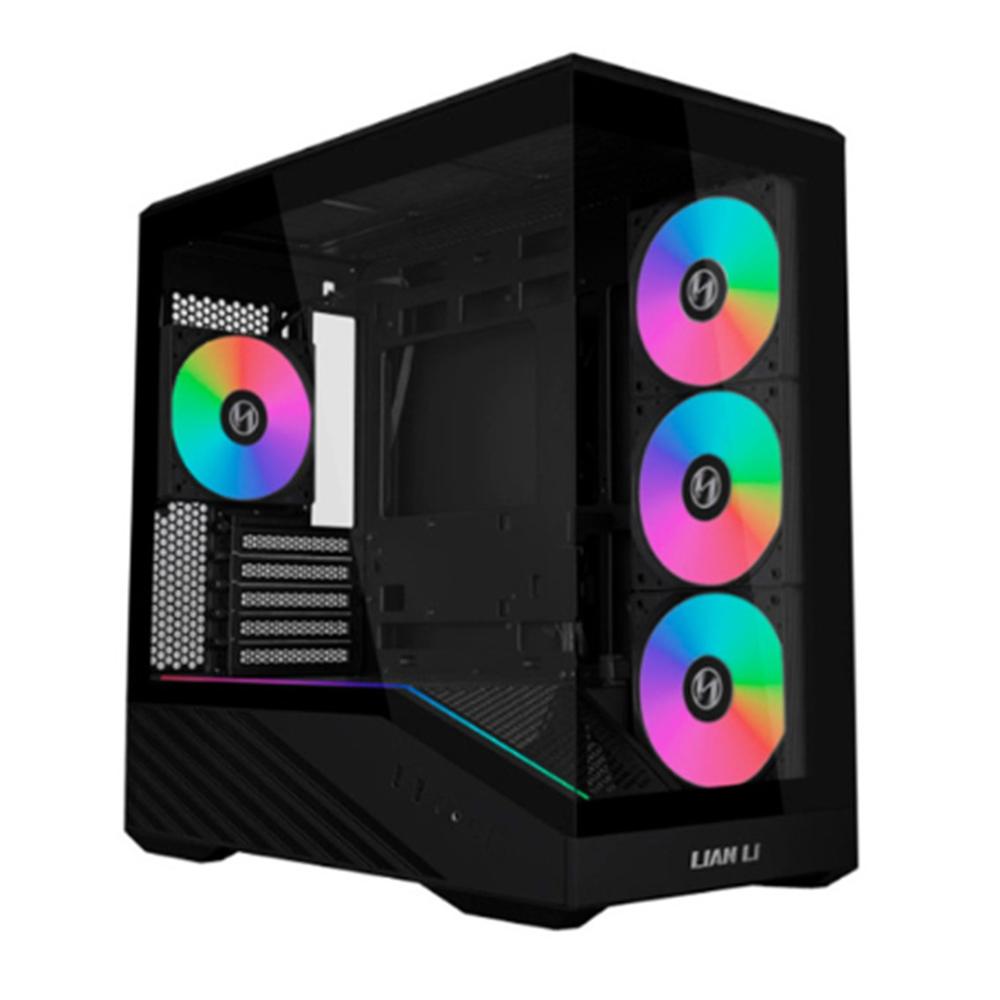 CAJA ORDENADOR GAMING LIAN LI VECTOR V150 MATX ARGB CRISTAL TEMPLADO NEGRO