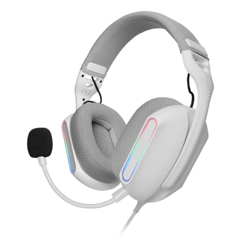 AURICULARES MARS GAMING MHPRO ARGB BLANCO
