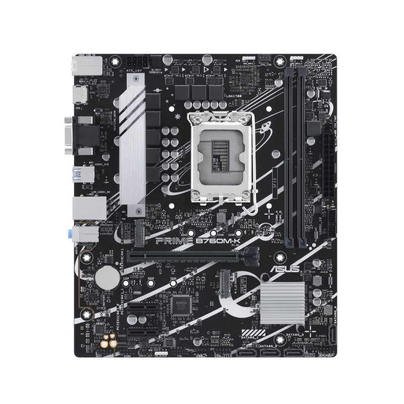 PLACA BASE ASUS INTEL PRIME B760M-K SOCKET 1700 DDR5 X2 MAX 96GB HDMI D-SUB mATX