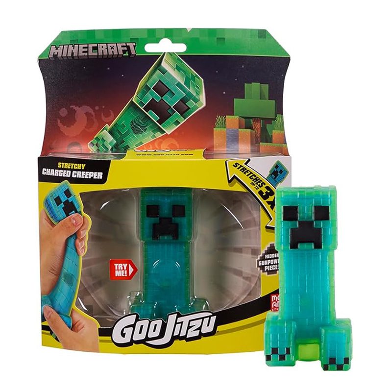FIGURA BANDAI GOO JIT ZU CRUNCHY SKELETOR / CHARGED CREEPER 1 UNIDAD ALEATORIA
