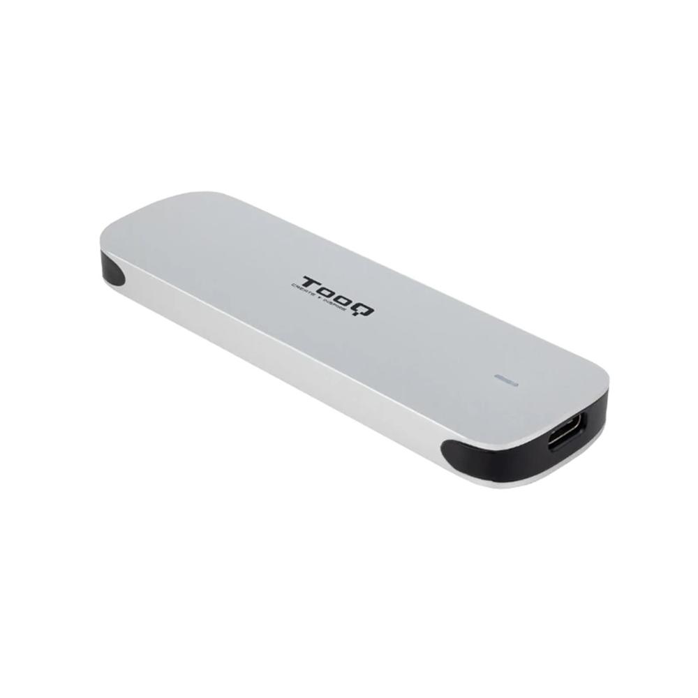 CARCASA DISCO DURO TOOQ TQE-2202S PARA SSD M.2 USB TIPO C PLATA