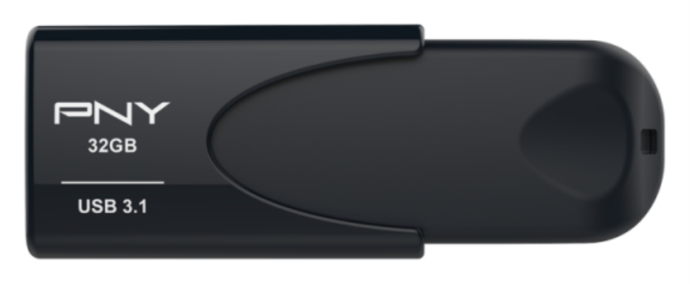 PNY Attache 4 unidad flash USB 32 GB USB tipo A 3.2 Gen 1 (3.1 Gen 1) Negro