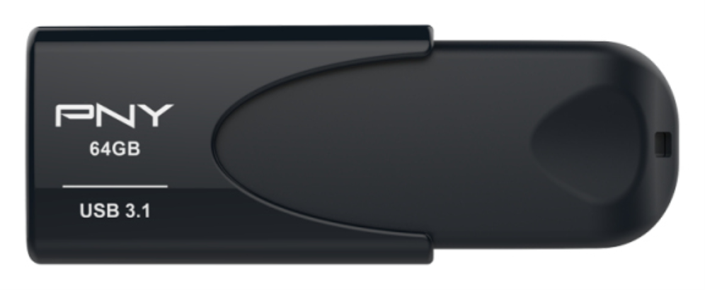 PNY Attaché 4 unidad flash USB 64 GB USB tipo A 3.2 Gen 1 (3.1 Gen 1) Negro