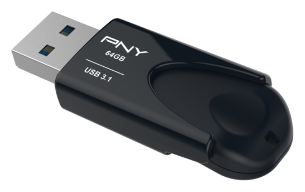 PNY Attaché 4 unidad flash USB 64 GB USB tipo A 3.2 Gen 1 (3.1 Gen 1) Negro