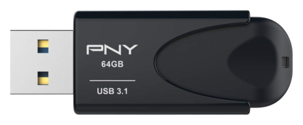 PNY Attaché 4 unidad flash USB 64 GB USB tipo A 3.2 Gen 1 (3.1 Gen 1) Negro