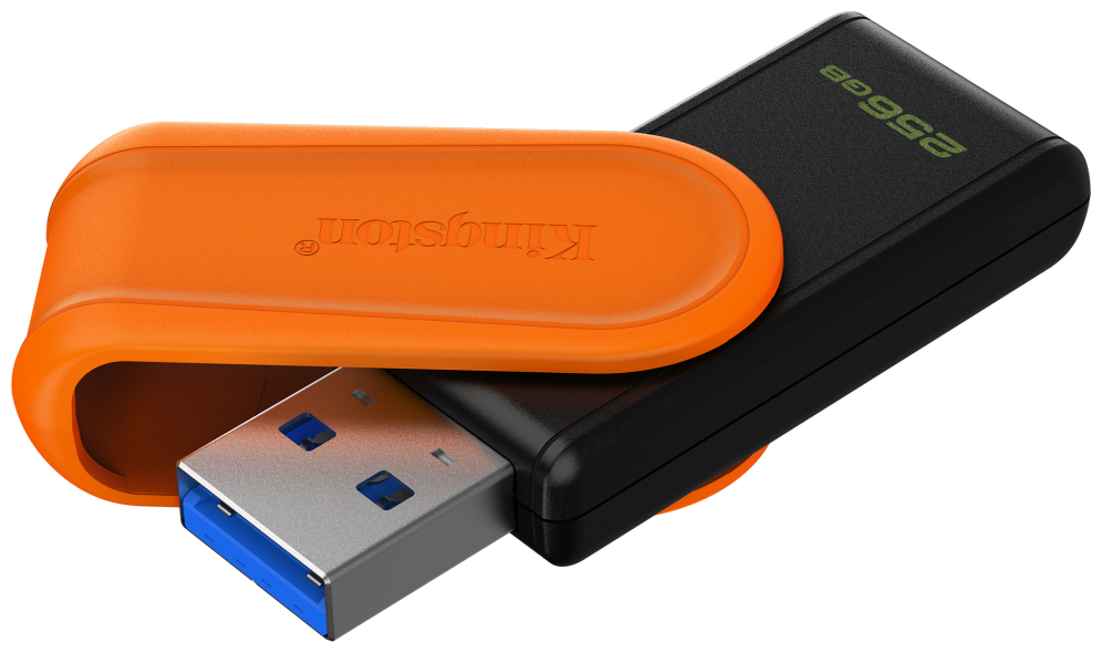 Kingston Technology DataTraveler 256GB Portable USB 3.2 Gen 1 Exodia S (Black/Orange)