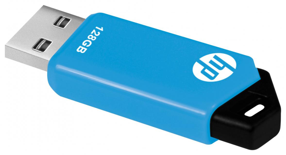HP v150w unidad flash USB 128 GB USB tipo A 2.0 Negro, Azul