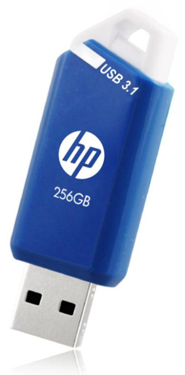 HP x755w unidad flash USB 256 GB USB tipo A 3.2 Gen 1 (3.1 Gen 1) Azul, Blanco