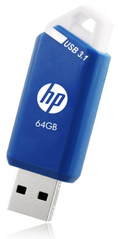 HP x755w Triple Pack unidad flash USB 64 GB USB tipo A 3.2 Gen 1 (3.1 Gen 1) Azul, Blanco