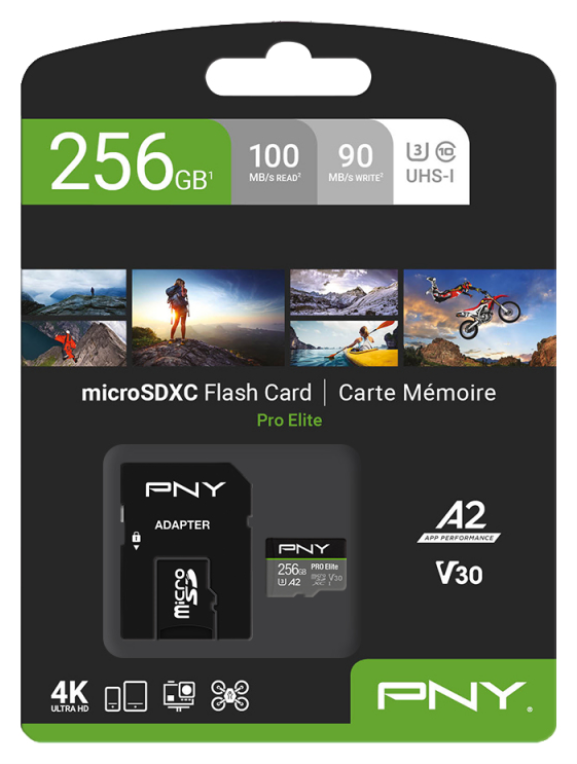 PNY Pro Elite 256 GB MicroSDXC UHS-I Clase 10