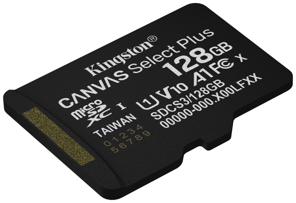 Kingston Technology 128GB microSDXC Canvas Select Plus Gen3 150MB/s A1 (Incluye adaptador de SD)