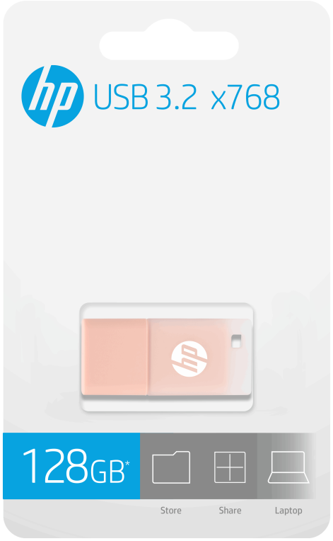 HP x768 unidad flash USB 128 GB USB tipo A 3.2 Gen 2 (3.1 Gen 2) Rosa