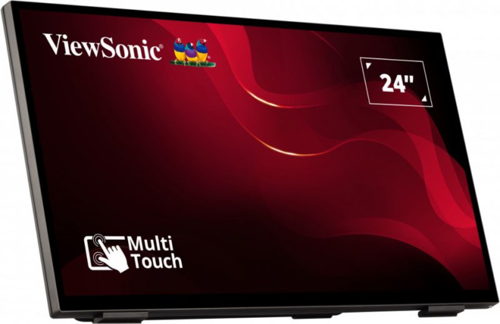 Viewsonic TD2465 pantalla de señalización Panel plano interactivo 61 cm (24") LED 250 cd / m² Full HD Negro Pantalla táctil