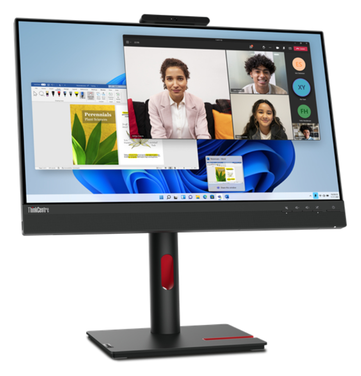 Lenovo ThinkCentre Tiny-In-One 24 pantalla para PC 60,5 cm (23.8") 1920 x 1080 Pixeles Full HD LCD Pantalla táctil Negro