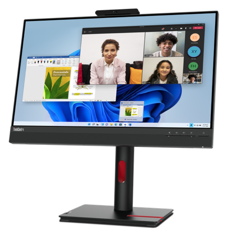 Lenovo ThinkCentre Tiny-In-One 24 pantalla para PC 60,5 cm (23.8") 1920 x 1080 Pixeles Full HD LCD Pantalla táctil Negro