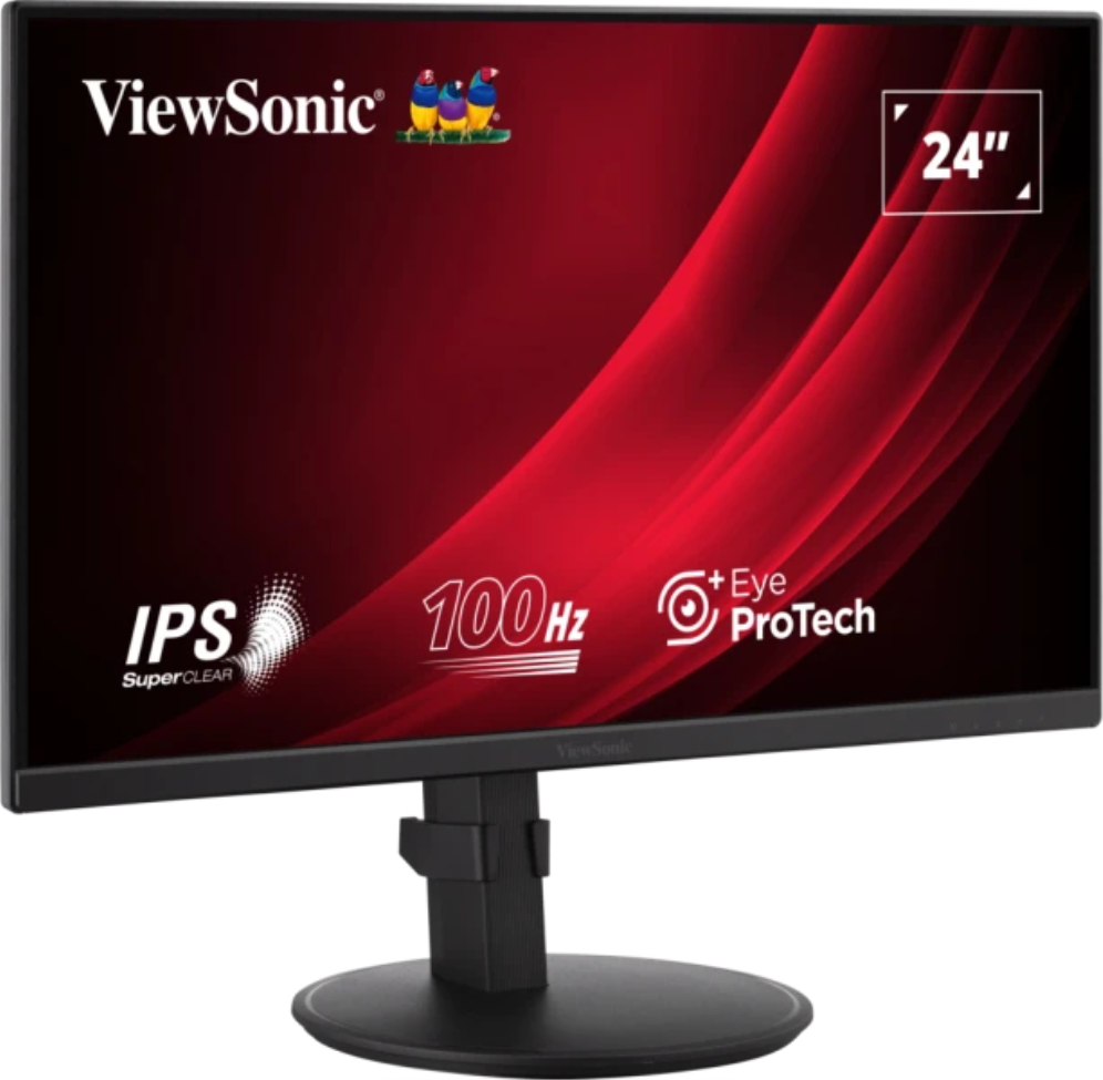 Viewsonic VA VA2408-HDJ pantalla para PC 61 cm (24") 1920 x 1080 Pixeles Full HD LED Negro