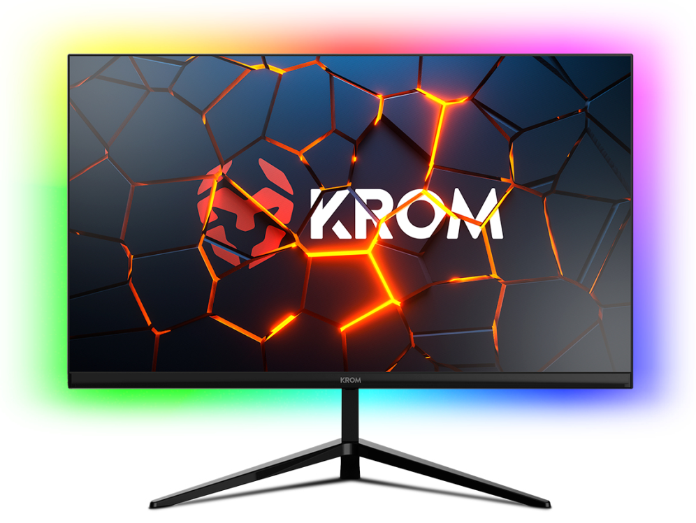 Krom Kertz pantalla para PC 60,5 cm (23.8") 1920 x 1080 Pixeles Full HD LED Negro