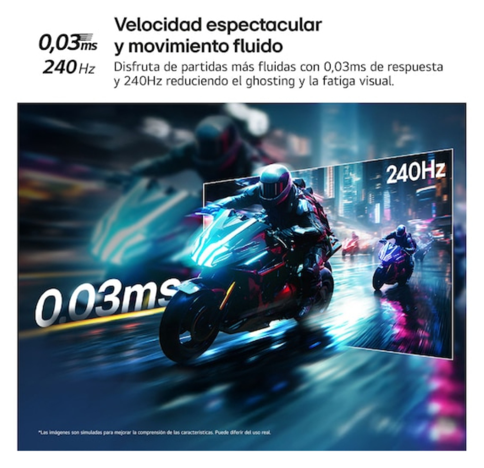 LG 27GX704A-B pantalla para PC 68,6 cm (27") 2560 x 1440 Pixeles Quad HD OLED Negro