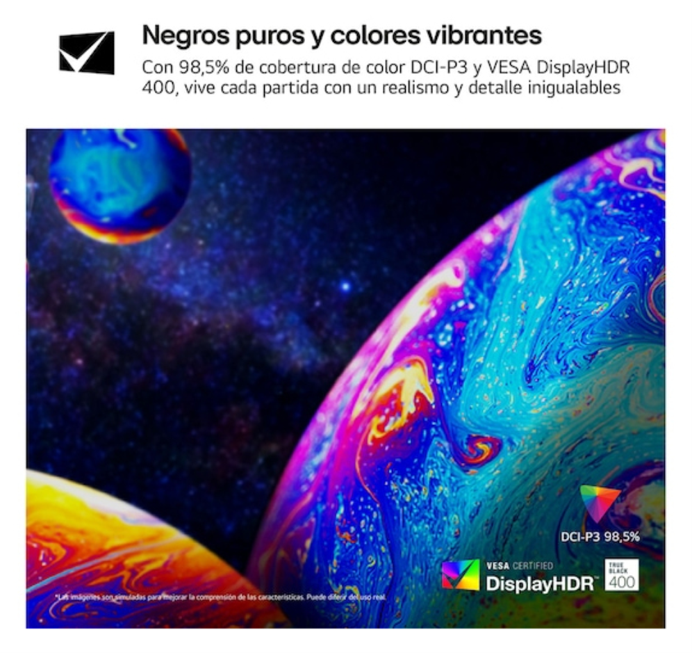 LG 27GX704A-B pantalla para PC 68,6 cm (27") 2560 x 1440 Pixeles Quad HD OLED Negro