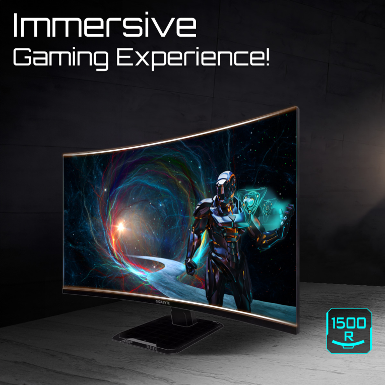 GIGABYTE GS32QCA 31.5" Monitor Curvo para Gaming QHD