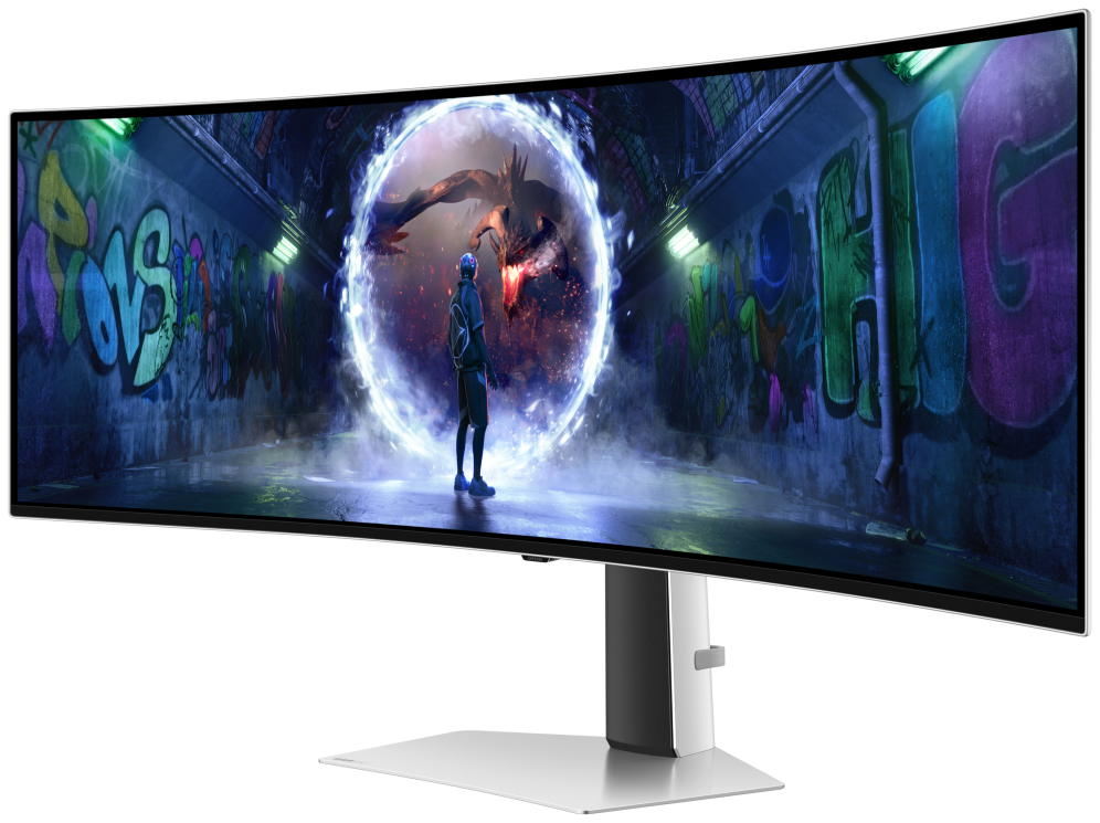 Samsung G93SD pantalla para PC 124,5 cm (49") 5120 x 1440 Pixeles Dual QHD OLED Plata