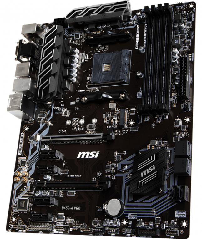 MSI B450-A-PRO AMD B450 Zócalo AM4 ATX