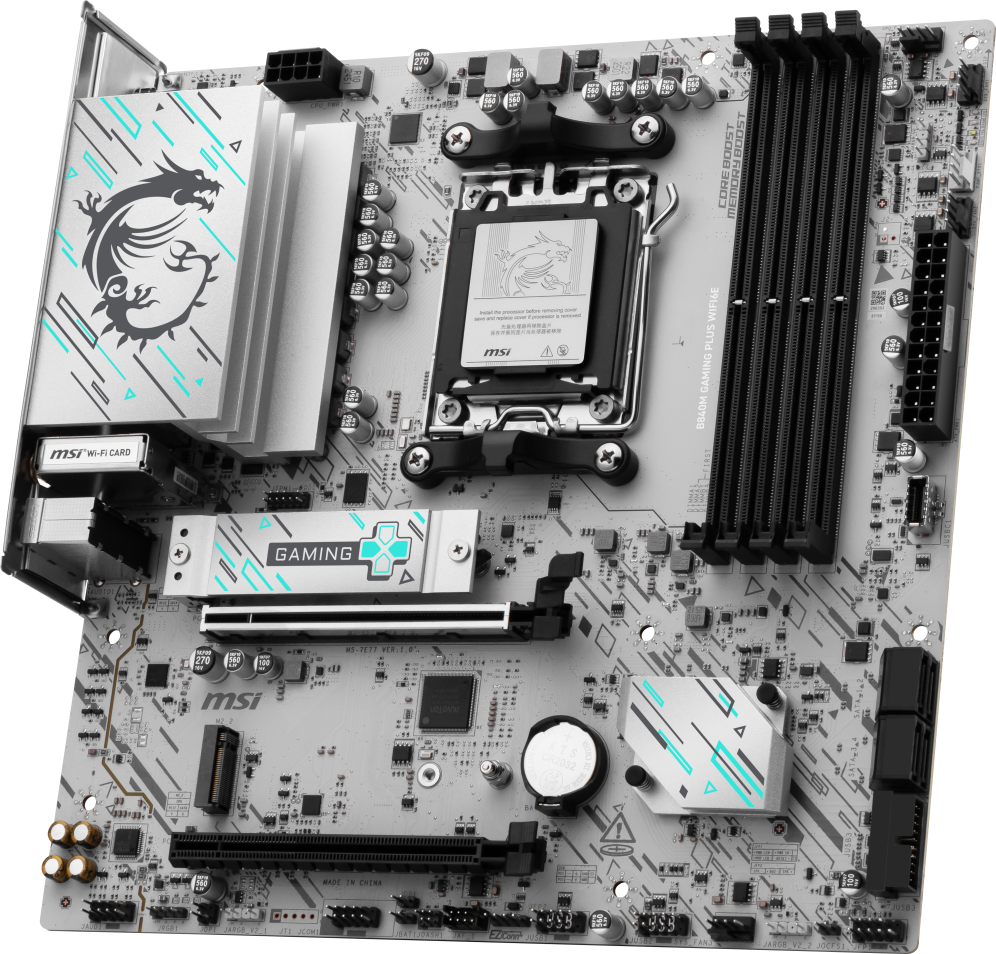 MSI B840M GAMING PLUS WIFI6E placa base AMD B840 Zócalo AM5 micro ATX