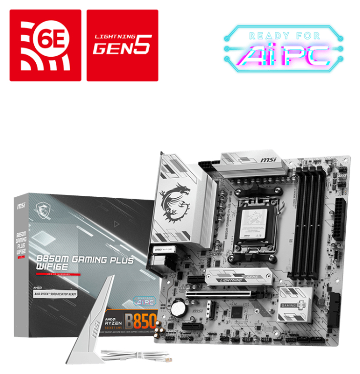 MSI B850M GAMING PLUS WIFI6E AMD B850 Zócalo AM5 micro ATX