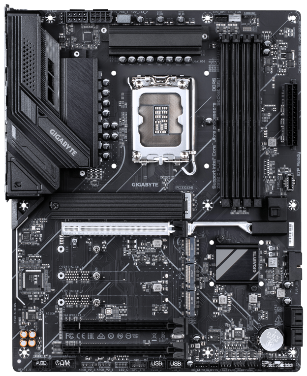GIGABYTE Z890 D PLUS Placa Base – Compatible con procesadores Intel Core Ultra (Serie 2), VRM de 12+1+2 fases, hasta 9466 MHz DDR5 (OC), 1x PCIe 5.0 M.2 + 3x PCIe 4.0 M.2, LAN 2.5 GbE, USB 3.2 Gen 2