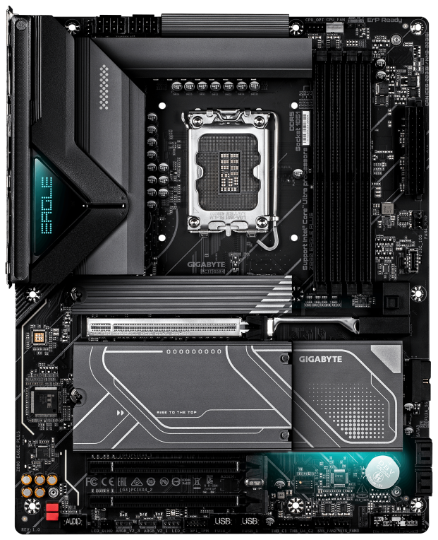 GIGABYTE Z890 EAGLE PLUS Placa Base – Compatible con procesadores Intel Core Ultra (Serie 2), VRM de 14+1+2 fases, hasta 9466 MHz DDR5 (OC), 1x PCIe 5.0 M.2 + 3x PCIe 4.0 M.2, LAN 2.5 GbE, USB4
