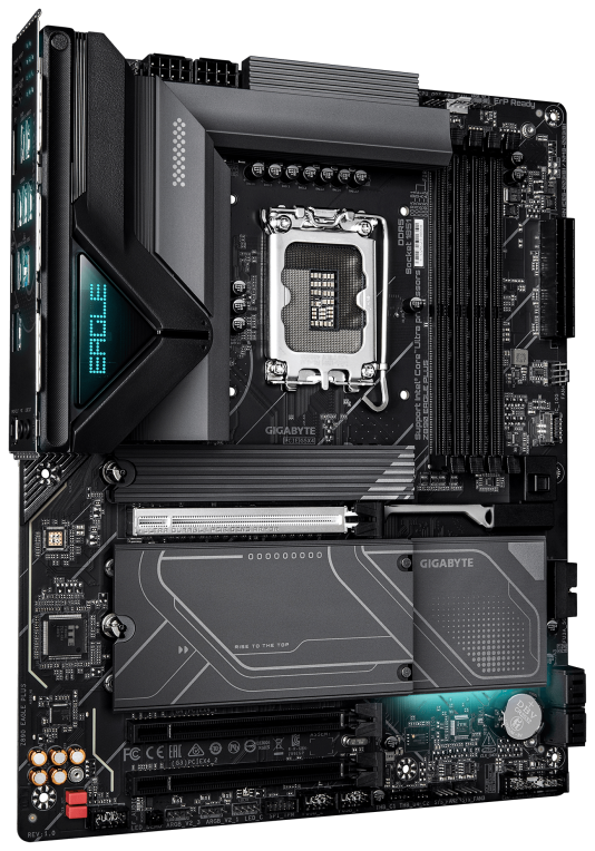 GIGABYTE Z890 EAGLE PLUS Placa Base – Compatible con procesadores Intel Core Ultra (Serie 2), VRM de 14+1+2 fases, hasta 9466 MHz DDR5 (OC), 1x PCIe 5.0 M.2 + 3x PCIe 4.0 M.2, LAN 2.5 GbE, USB4