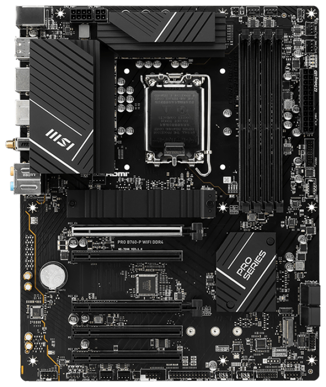 MSI PRO B760-P WIFI DDR4 placa base Intel B760 LGA 1700 ATX