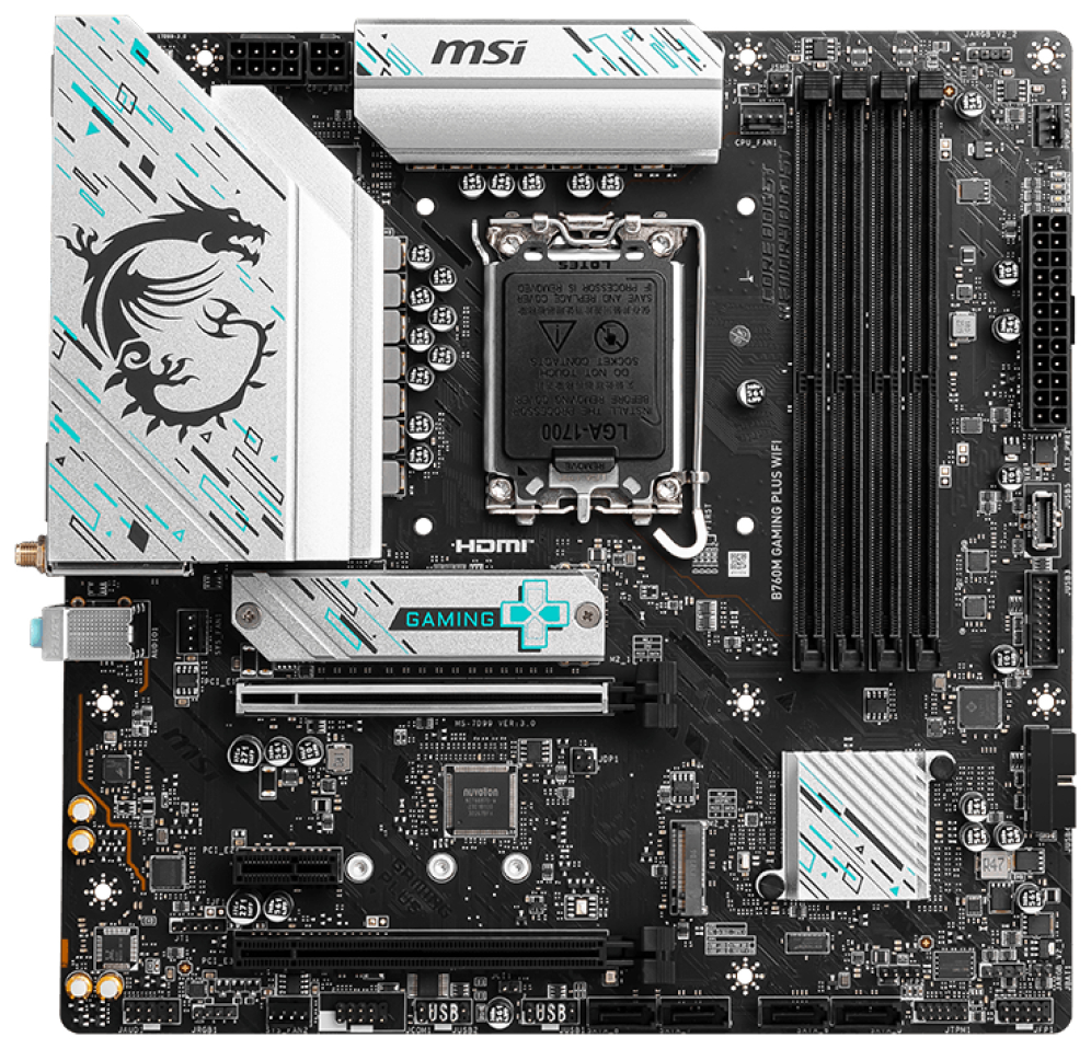 MSI B760M GAMING PLUS WIFI placa base Intel B760 LGA 1700 micro ATX