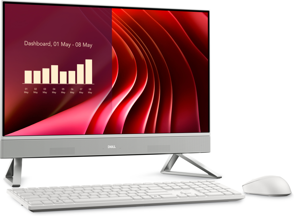 DELL EC24250 Intel Core 7 150U 60,5 cm (23.8") 1920 x 1080 Pixeles PC todo en uno 16 GB DDR5-SDRAM 512 GB SSD Windows 11 Pro Wi-Fi 6E (802.11ax) Blanco