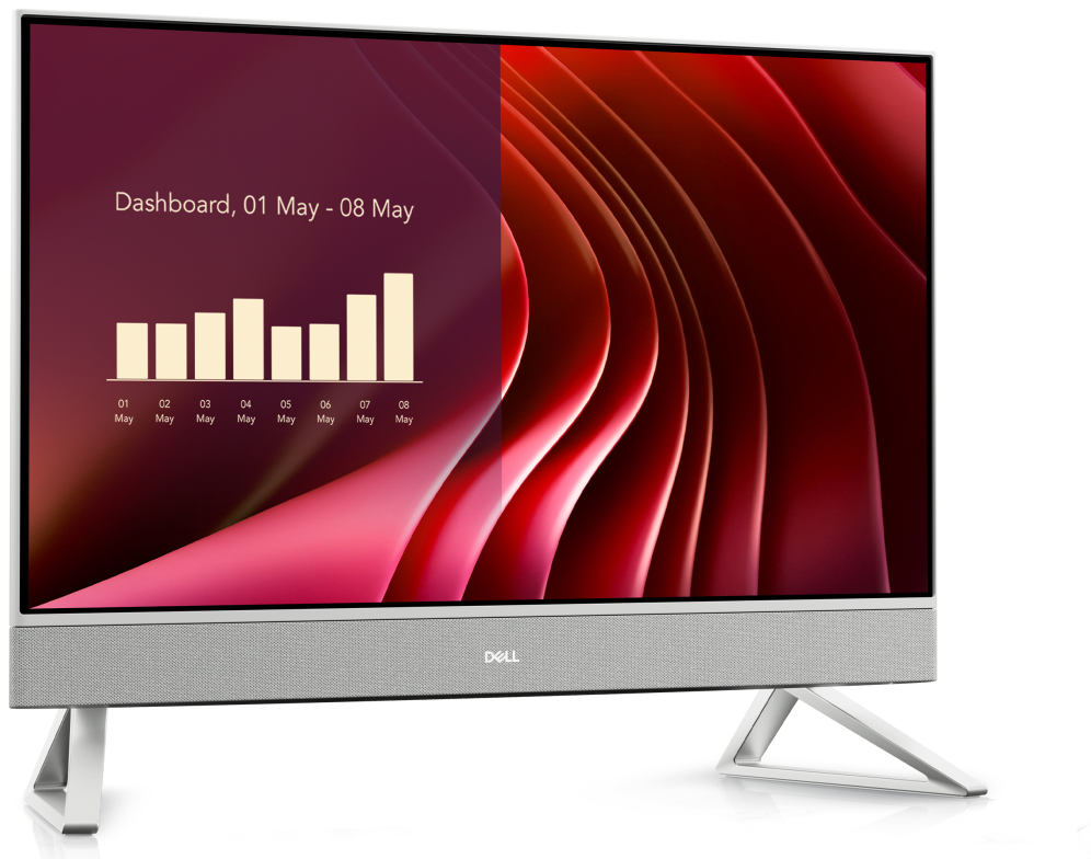 DELL EC24250 Intel Core 7 150U 60,5 cm (23.8") 1920 x 1080 Pixeles PC todo en uno 16 GB DDR5-SDRAM 512 GB SSD Windows 11 Pro Wi-Fi 6E (802.11ax) Blanco