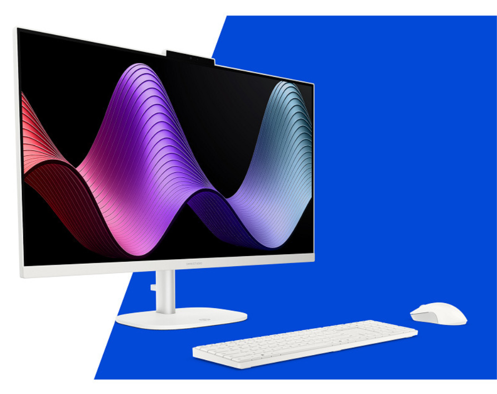 HP OmniStudio All-in-One Desktop 27-cu0033ns PC Intel Core 5 120U 68,6 cm (27") 1920 x 1080 Pixeles 24 GB DDR5-SDRAM 1 TB SSD FreeDOS Wi-Fi 6 (802.11ax) Blanco
