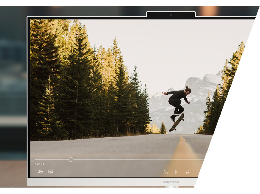 HP OmniStudio All-in-One Desktop 27-cv0012ns PC AMD Ryzen™ 5 40 68,6 cm (27") 1920 x 1080 Pixeles 16 GB LPDDR5-SDRAM 1 TB SSD FreeDOS Wi-Fi 7 (802.11be) Blanco