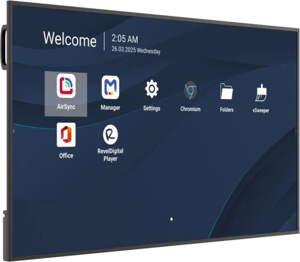 Viewsonic CDE6514-2C pantalla de señalización Pantalla plana para señalización digital 165,1 cm (65") LCD Wifi 500 cd / m² 4K Ultra HD Negro Procesador incorporado Android 14 24/7