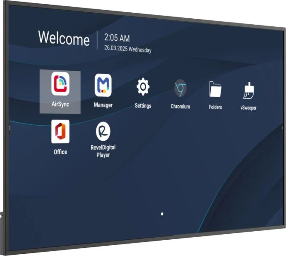 Viewsonic CDE7514-2C pantalla de señalización Pantalla plana para señalización digital 190,5 cm (75") LCD Wifi 500 cd / m² 4K Ultra HD Negro Procesador incorporado Android 14 24/7