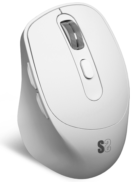 SUBBLIM RATON OPTICO DUAL COMFORT ERGO DUAL BATERIA BLANCO ratón Universal mano derecha Bluetooth + USB Type-A Óptico 2400 DPI