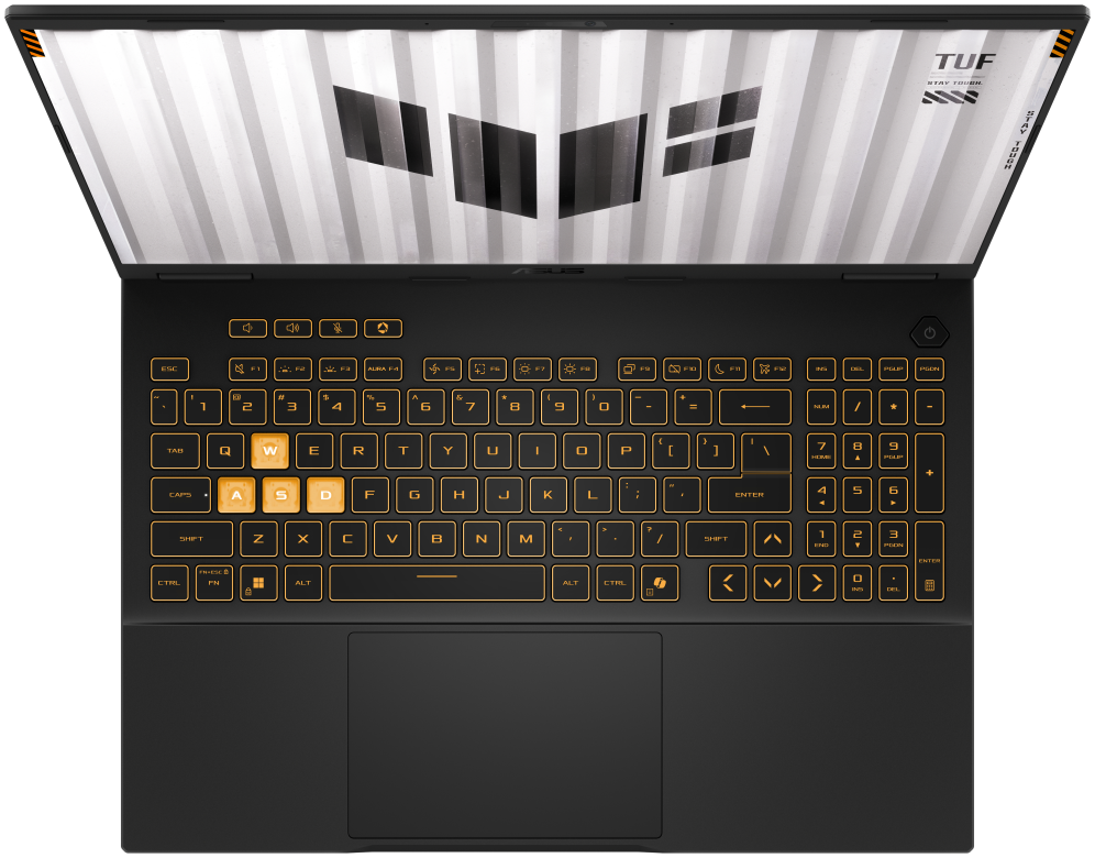 ASUS TUF Gaming F16 TUF608JMI-TU345 - Ordenador Portátil Gaming de 16" WUXGA 144Hz (Core i5-14450HX, 16GB RAM, 512GB SSD, RTX 5060 8GB, Sin Sistema Operativo) Gris Jager - Teclado QWERTY español