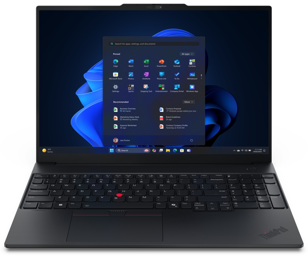 Lenovo ThinkPad E16 Gen 3 (Intel) Copilot+ PC Intel Core Ultra 5 226V Portátil 40,6 cm (16") WUXGA 16 GB LPDDR5x-SDRAM 512 GB SSD Wi-Fi 6E (802.11ax) Windows 11 Pro Español Negro